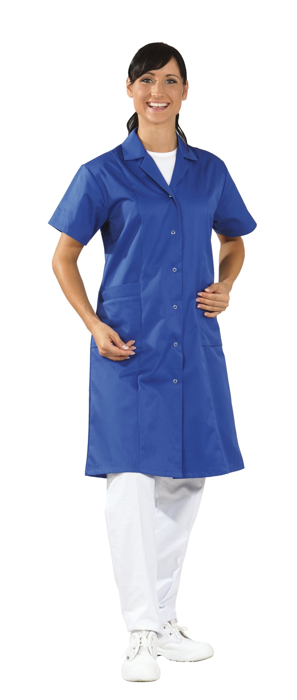 Berufsmantel Mischgewebe 1/4-Arm - Damen - Planam - kornblumenblau