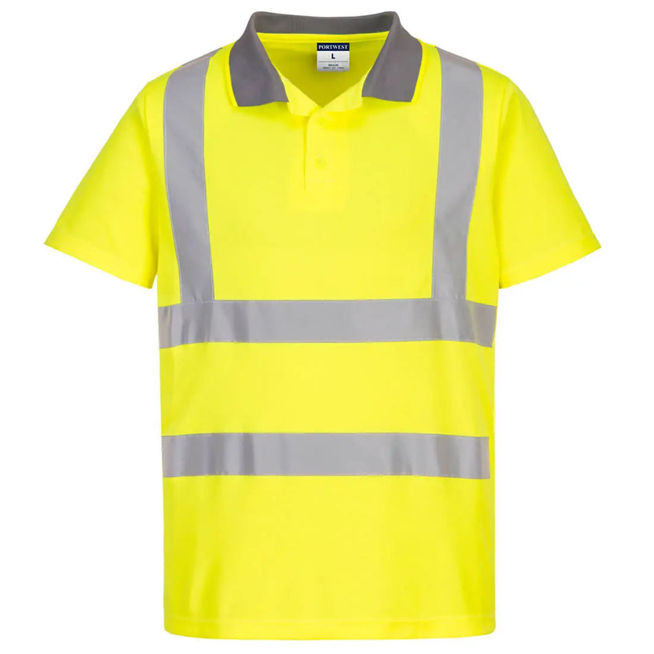 Eco Warnschutz Poloshirt kurzarm (6er Pack)  EC10 Workschutz.de