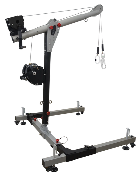 EasySafeWay 1, mobiles H-förmiges Basis Davit System (1370 mm hoher Masten)