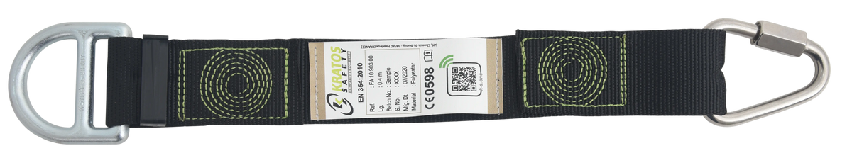 Entfernbarer verlängerbarer Gurt mit Verankerungsring / Rückenösenverlängerung