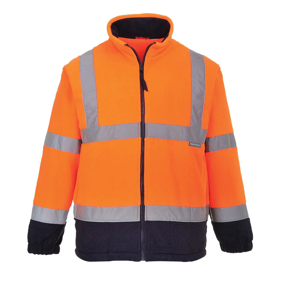 Warnschutz Kontrast Fleece-Jacke F301 Workschutz.de