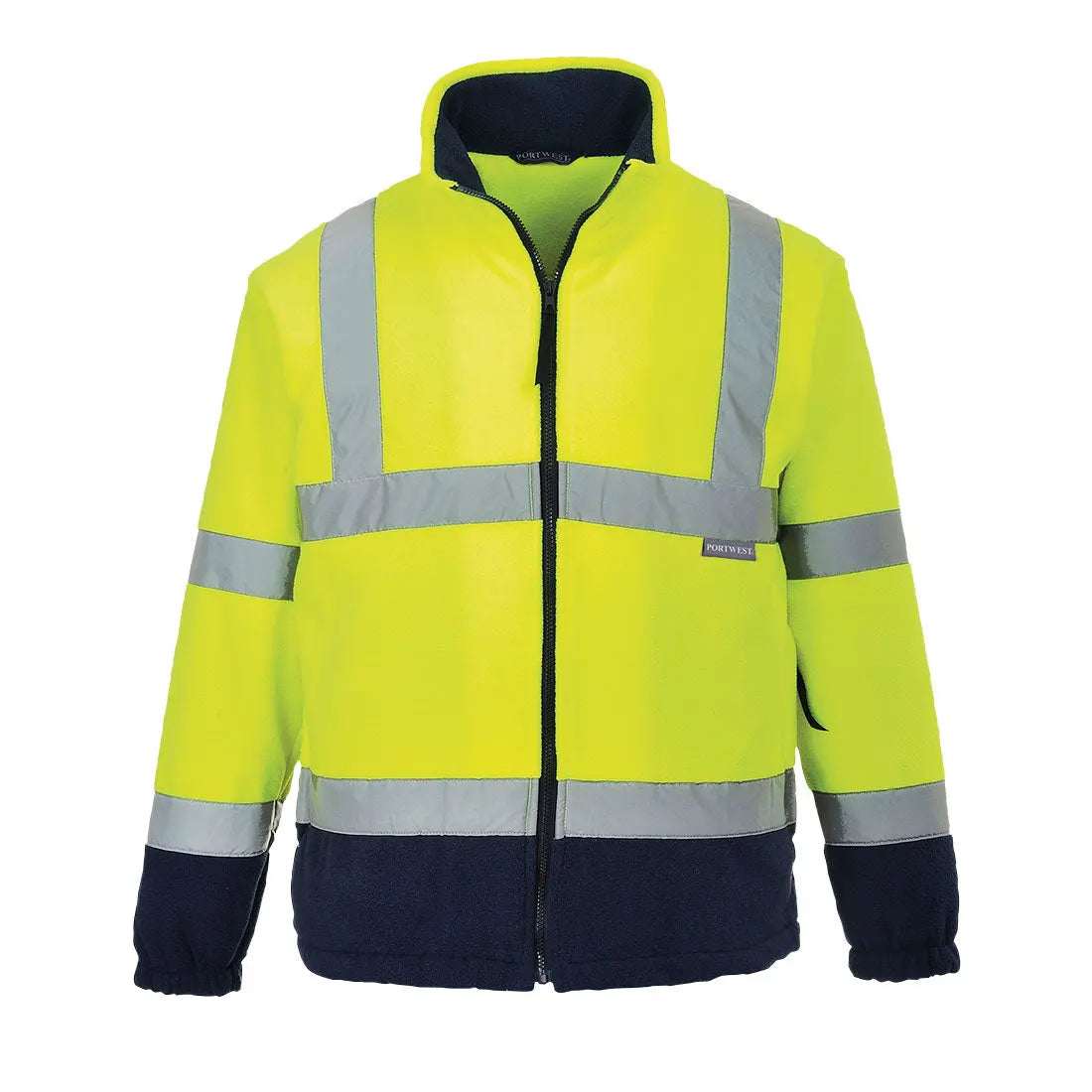 Warnschutz Kontrast Fleece-Jacke F301 Workschutz.de