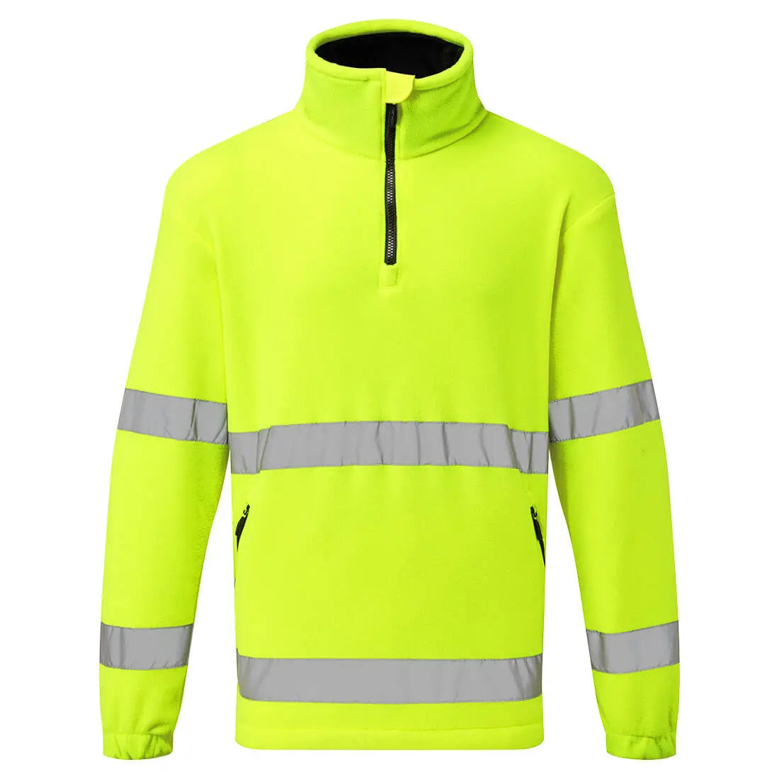 Warnschutz 1/2 Zip Fleece F302 Workschutz.de