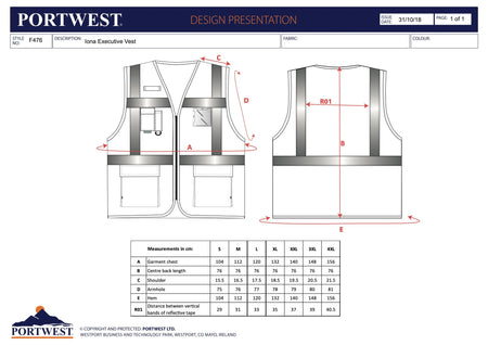 Iona Exekutiv Weste F476 Workschutz.de