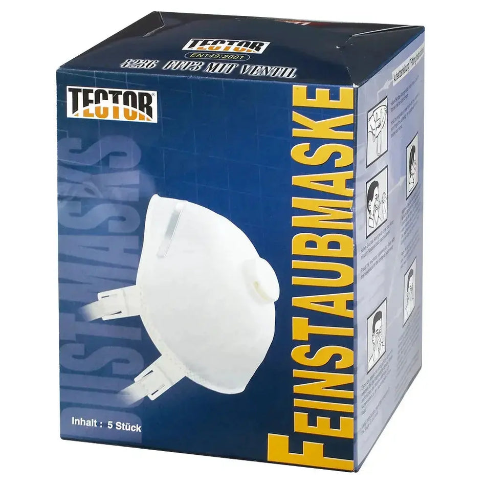 FFP3 Maske mit Ventil Tector Feinstaubmaske 4236 Tector