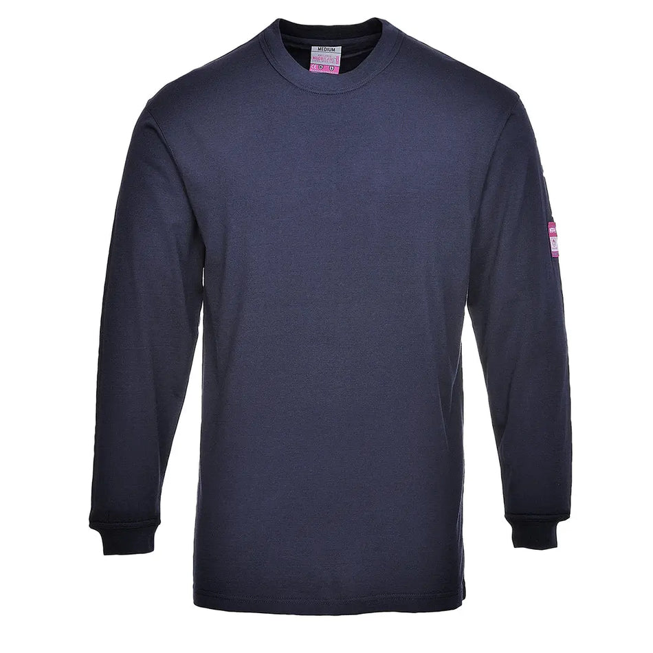 Flammhemmendes antistatisches Langarm T-Shirt FR11 Workschutz.de