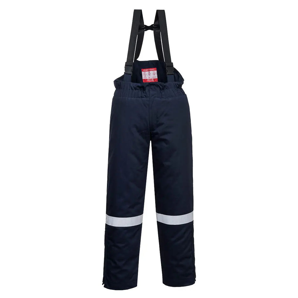 Flammhemmende Antistatik Winterlatzhose FR58 Workschutz.de