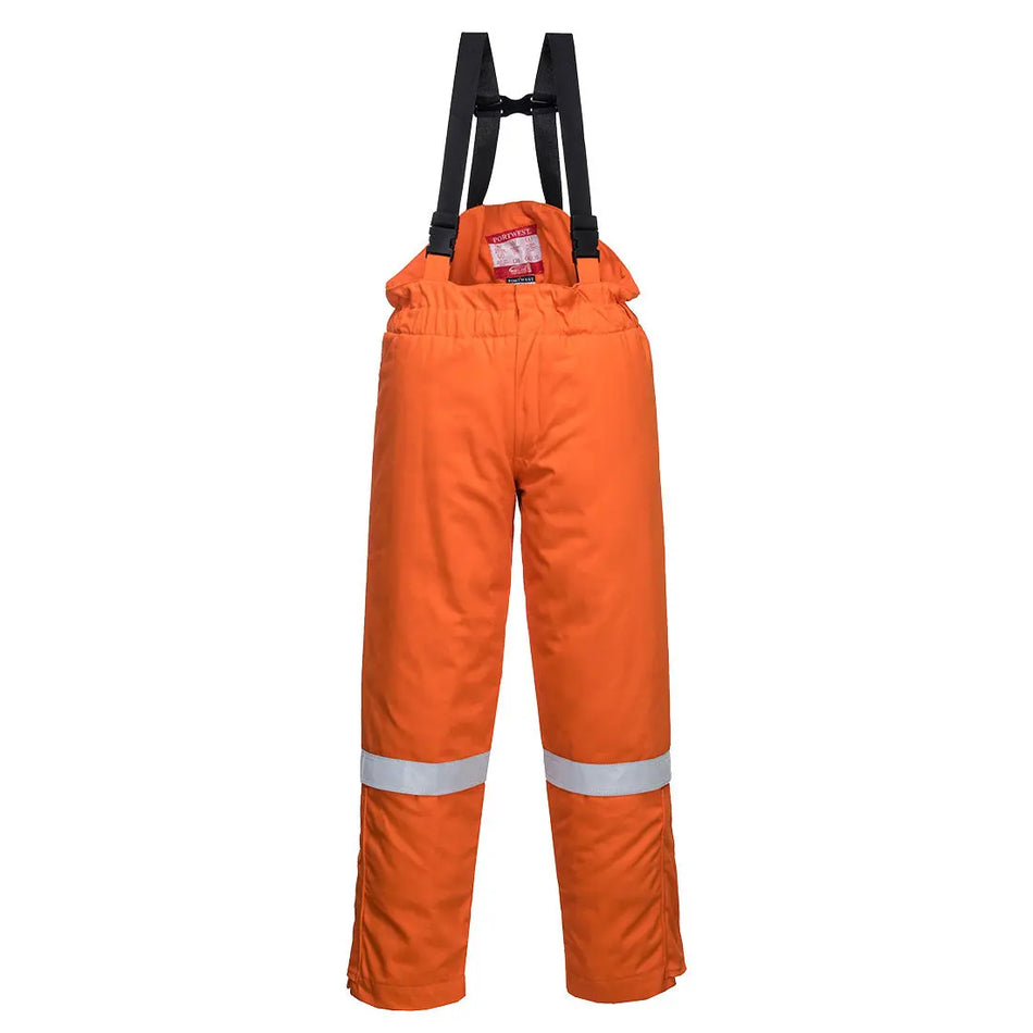 Flammhemmende Antistatik Winterlatzhose FR58 Workschutz.de