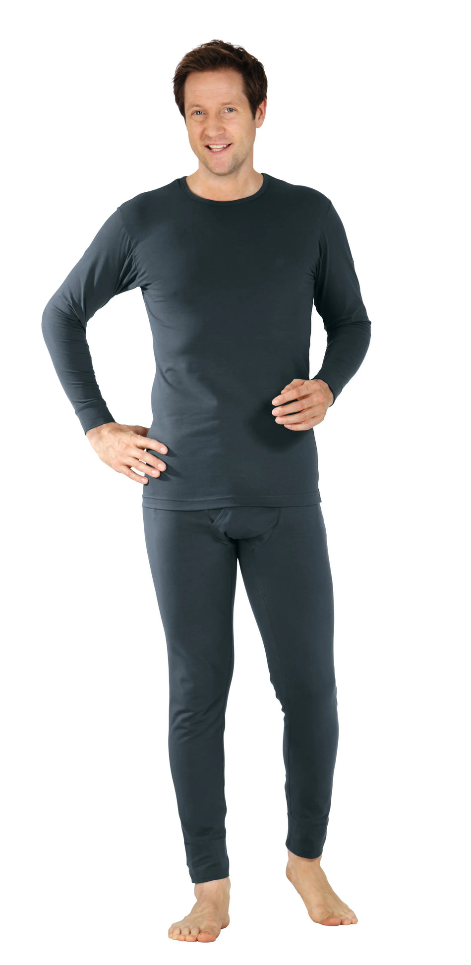Shirt langarm 190 g/m² - Herren - Planam - grau Planam