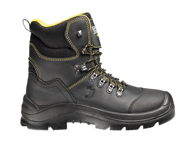 Hoher Sicherheitsstiefel mit atmungsaktivem Oberleder und Tiger Grip Technologie