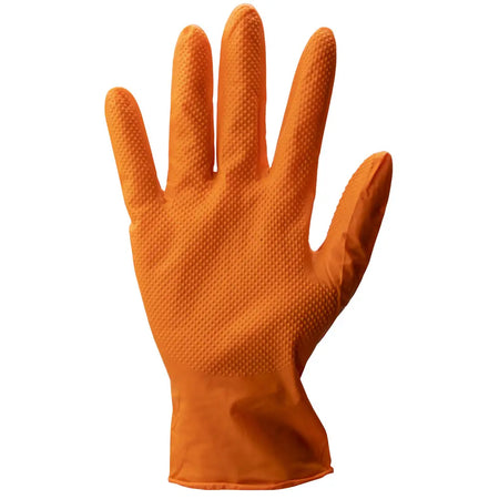 Grip Orange Nitril Einweghandschuhe Puderfrei STRONGHAND Workschutz.de