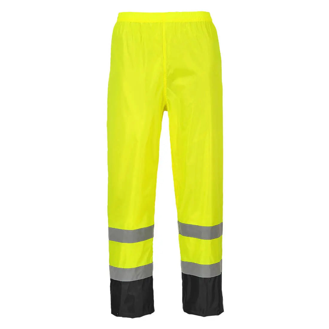 Klassische Kontrast Warnschutz-Regenhose H444 Workschutz.de