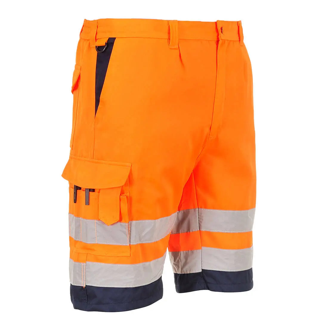 Leichte Warnschutz Mischgewebe-Shorts L043 Workschutz.de