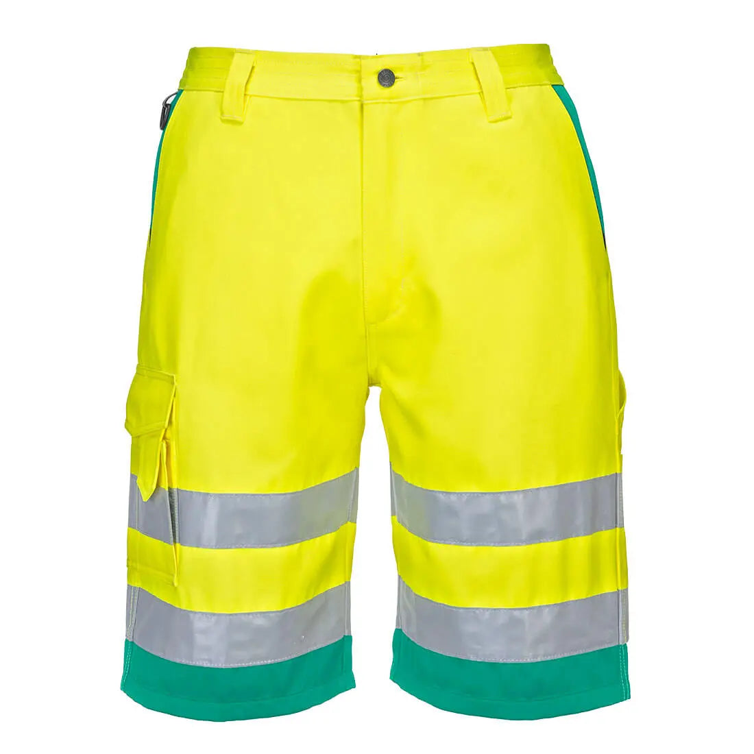 Leichte Warnschutz Mischgewebe-Shorts L043 Workschutz.de