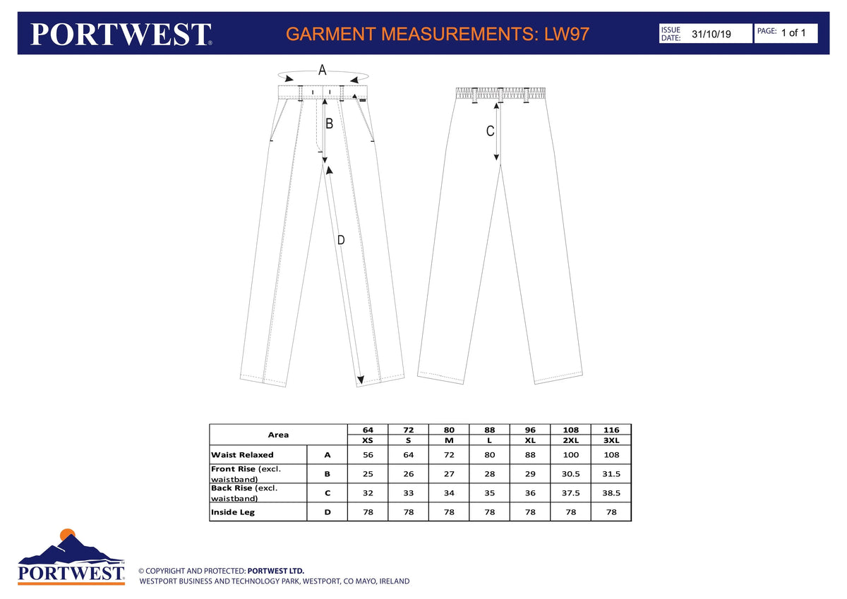 Elastische Damen-Bundhose LW97 Workschutz.de