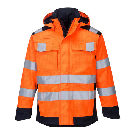 Modaflame Rain Multinorm Jacke mit Lichtbogen Schutz MV70 Workschutz.de