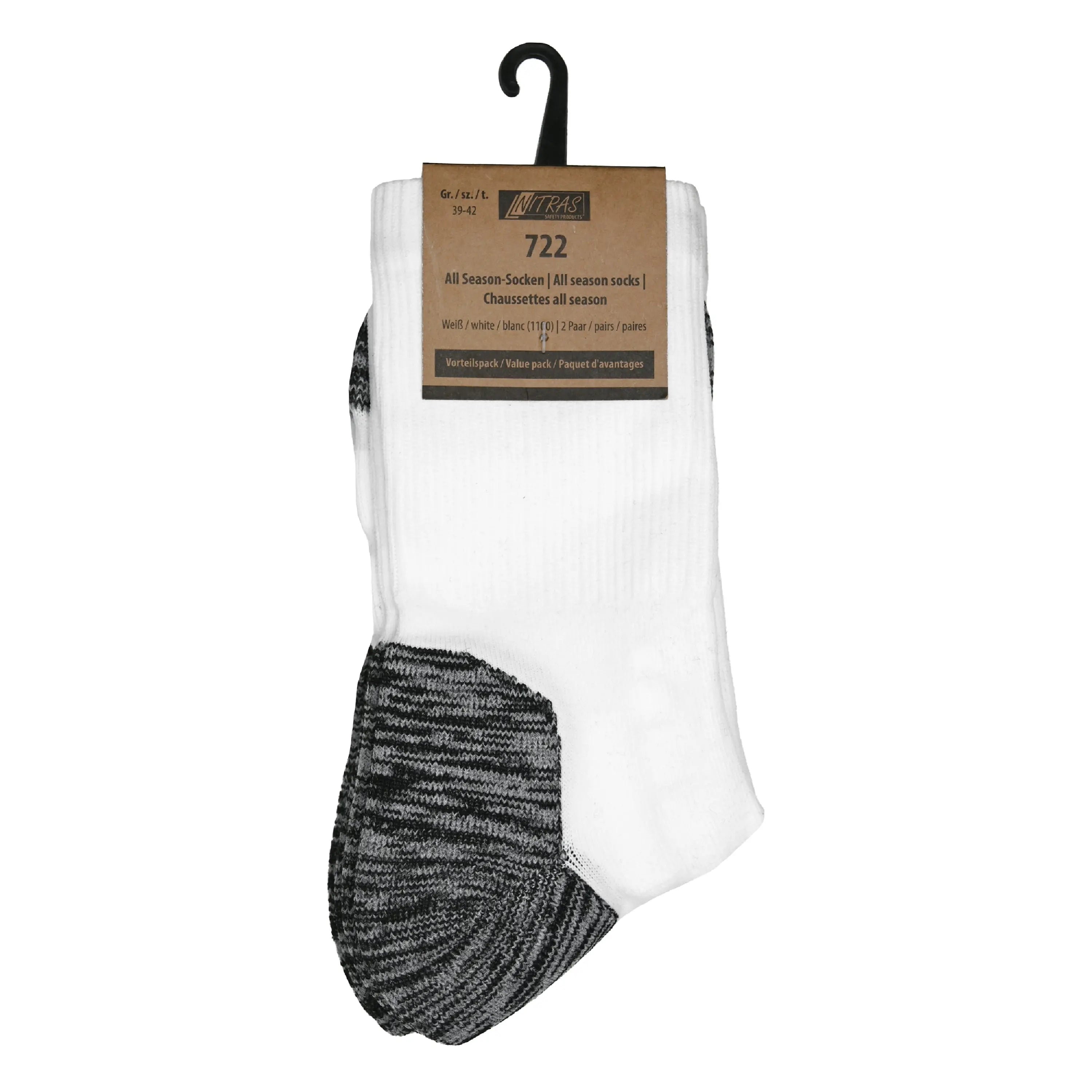 NITRAS All Season-Socken, weiß, OEKO-TEX NITRAS