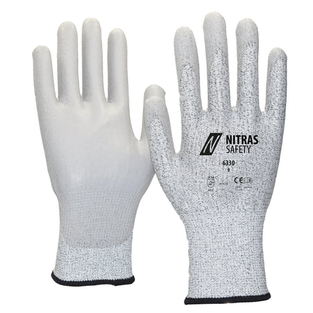 NITRAS Antistatikhandschuhe, grau, EN 388 NITRAS