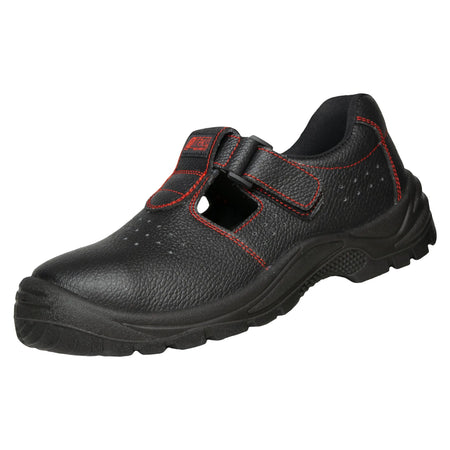 NITRAS BASIC STEP SA, S1P Sicherheitssandale, schwarz, EN ISO 20345 NITRAS