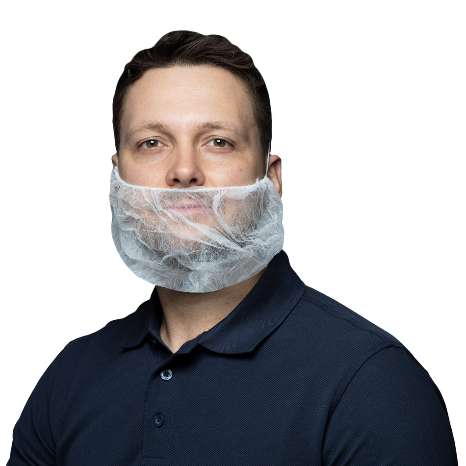 NITRAS Bartmaske, weiß, im Karton 1000 Stück