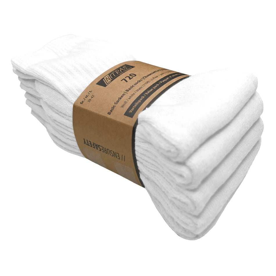 NITRAS Basic-Socken, weiß, OEKO-TEX NITRAS