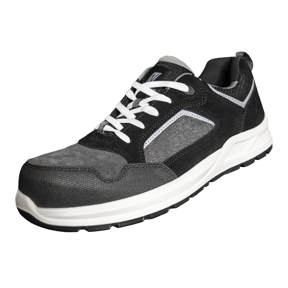 NITRAS CLASSIC STEP, S1P Sicherheitshalbschuhe, grau / schwarz, EN ISO 20345, EN 61340-4-3, DGUV Regel 112-191 NITRAS
