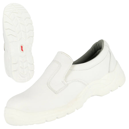 NITRAS CLEAN STEP SL, S2 Sicherheitsslipper, weiß, EN ISO 20345 NITRAS