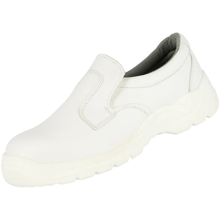 NITRAS CLEAN STEP SL, S2 Sicherheitsslipper, weiß, EN ISO 20345 NITRAS