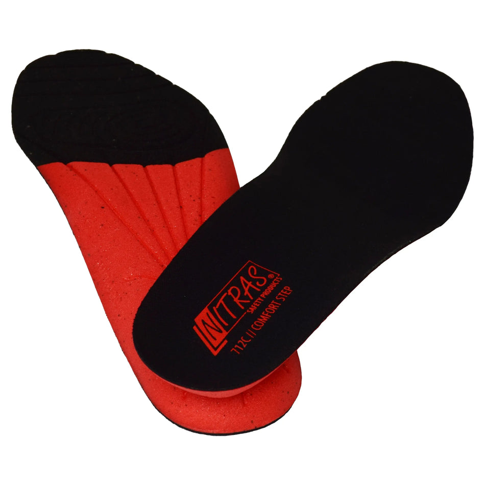 NITRAS COMFORT STEP, Einlegesohlen, schwarz / rot NITRAS