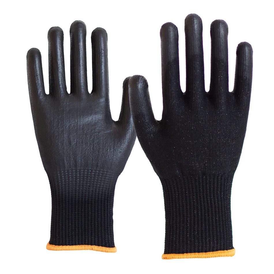NITRAS CUT F, Schnittschutzhandschuhe, schwarz / schwarz, EN 388 NITRAS