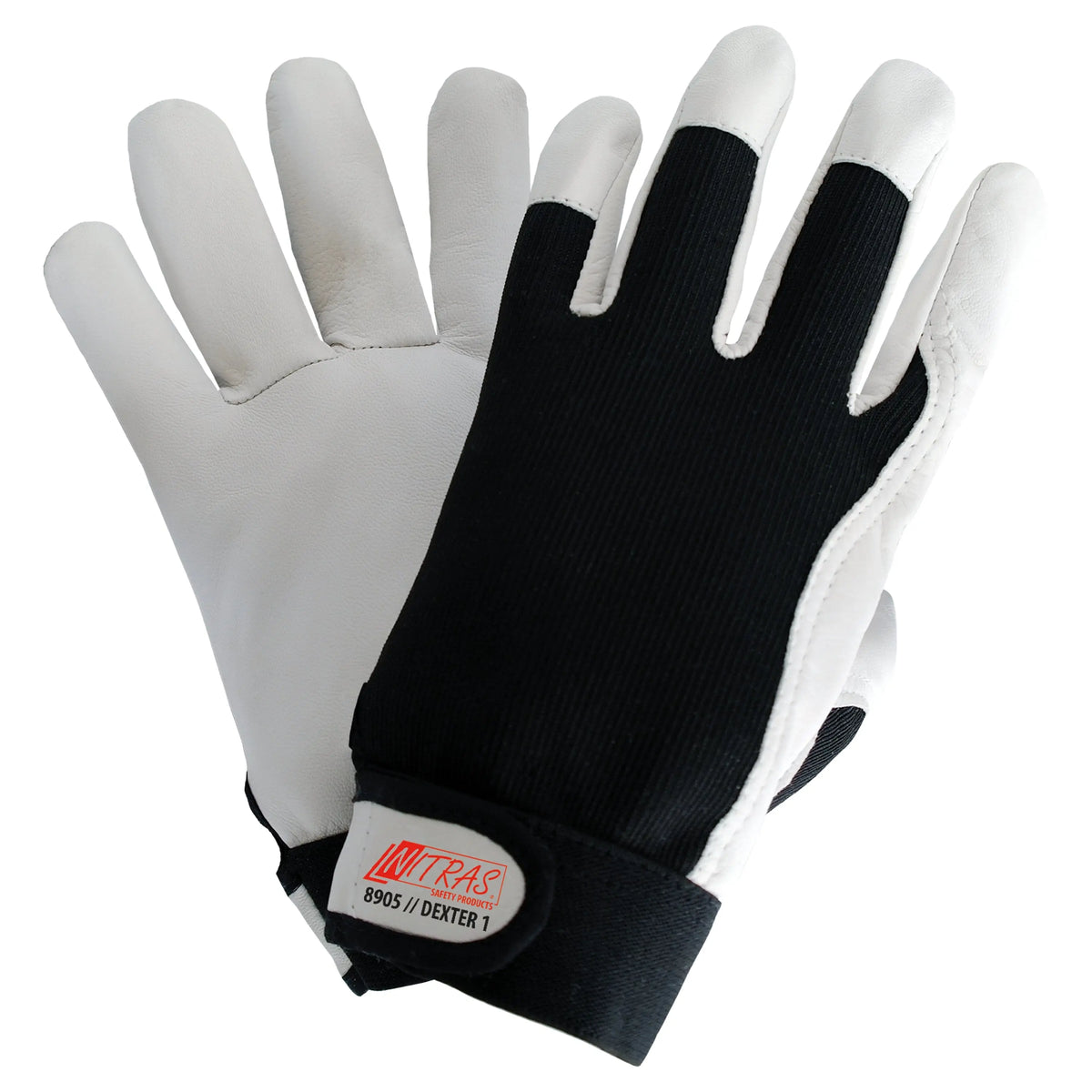 NITRAS DEXTER 1, Mechanikerhandschuhe, grau / schwarz, EN 388 NITRAS