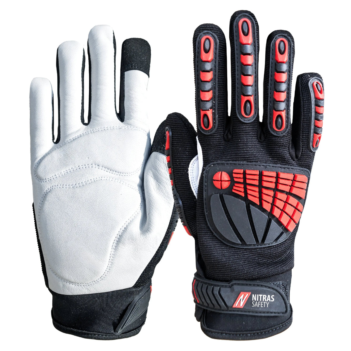 NITRAS DEXTER ULTIMATE, Mechanikerhandschuhe, schwarz / grau, EN ISO 21420, EN 388, EN 407 NITRAS