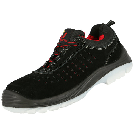 NITRAS EASY STEP P, S1P Sicherheitshalbschuhe, schwarz, EN ISO 20345, EN 61340-4-3, DGUV Regel 112-191 NITRAS