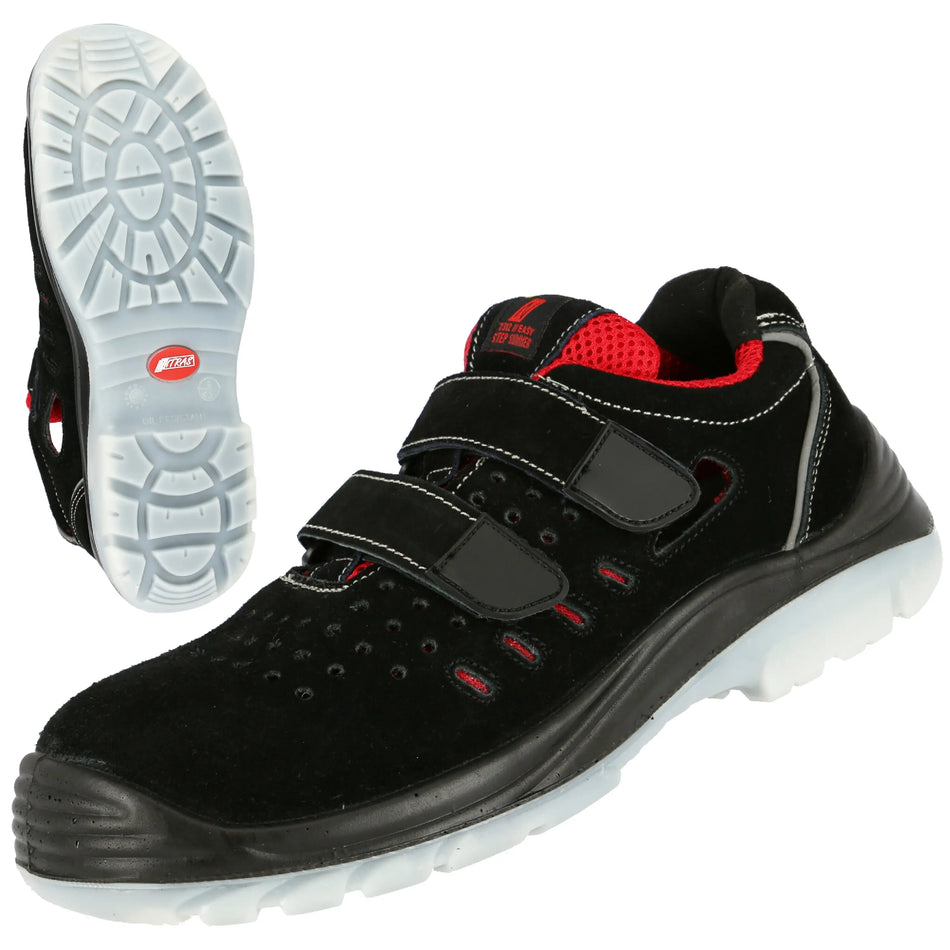 NITRAS EASY STEP SA, S1P Sicherheitssandalen, schwarz,  EN ISO 20345, DGUV Regel 112-191 NITRAS