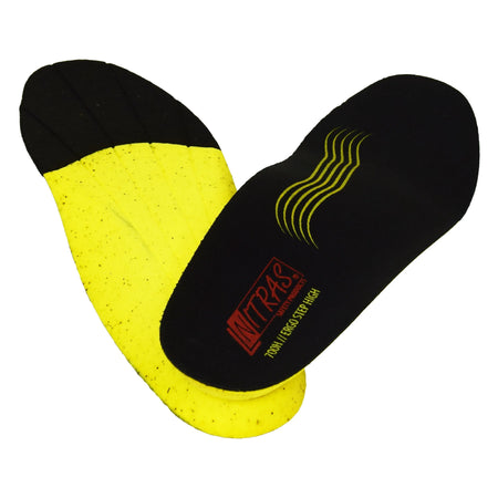 NITRAS ERGO STEP HIGH, semi-orthopädische Einlegesohle, schwarz / gelb NITRAS