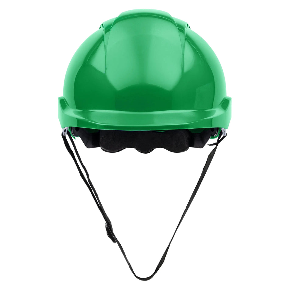 NITRAS HEAD PROTECT, Industrieschutzhelm, Schale aus HDPE, grün, Innenausstattung aus LDPE / Textil, schwarz / grau, EN 397 NITRAS