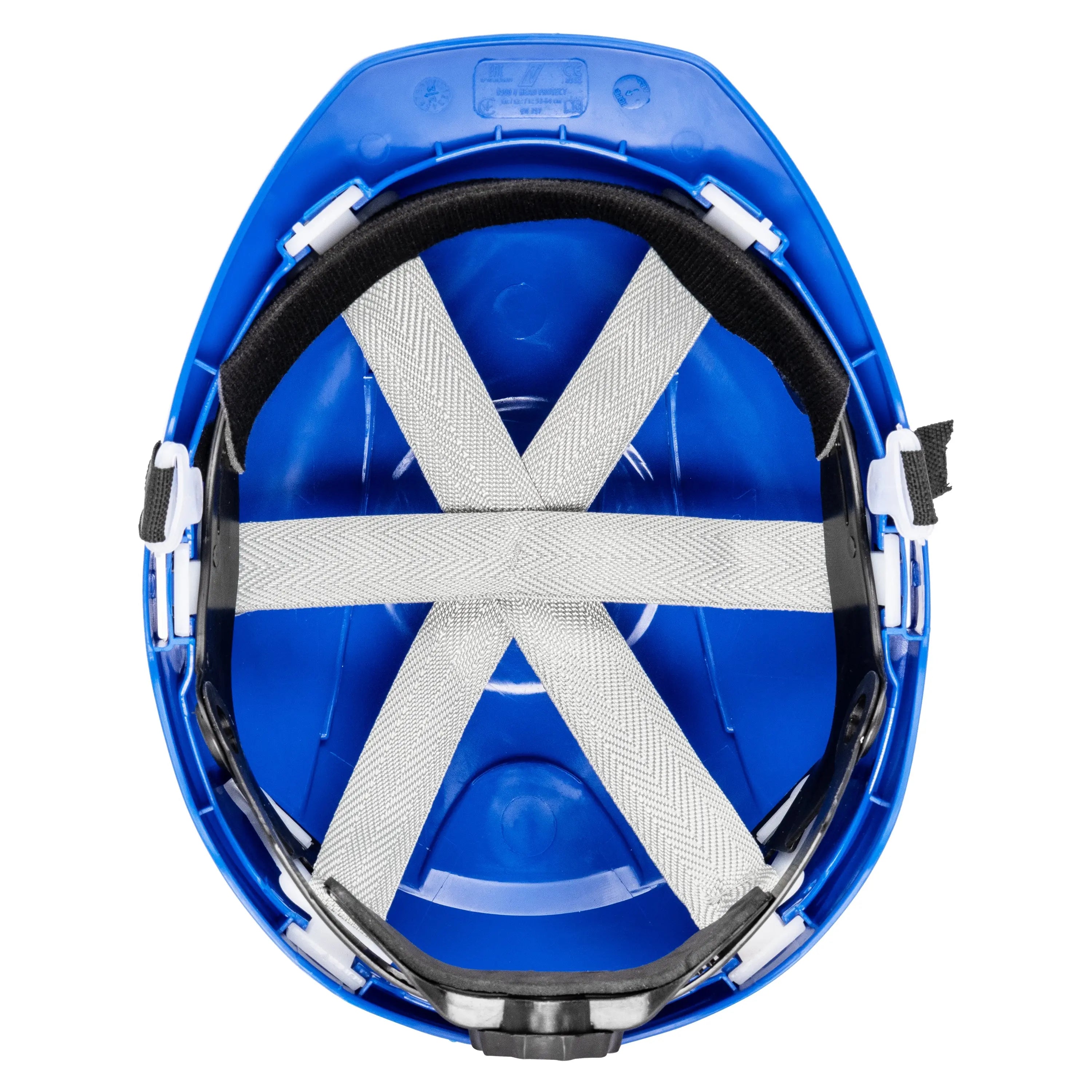 NITRAS HEAD PROTECT, Industrieschutzhelm, Schale aus HDPE, königsblau, Innenausstattung aus LDPE / Textil, schwarz / grau, EN 397 NITRAS