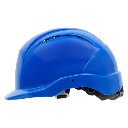 NITRAS HEAD PROTECT, Industrieschutzhelm, Schale aus HDPE, königsblau, Innenausstattung aus LDPE / Textil, schwarz / grau, EN 397 NITRAS
