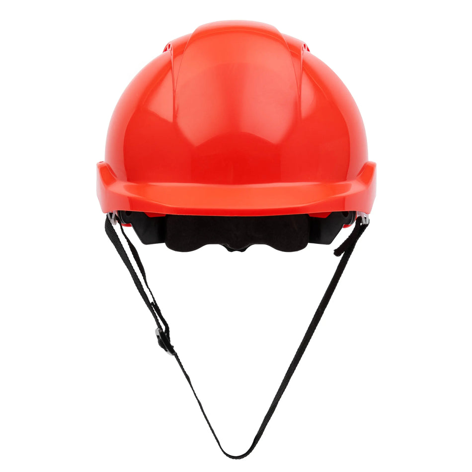 NITRAS HEAD PROTECT, Industrieschutzhelm, Schale aus HDPE, rot, Innenausstattung aus LDPE / Textil, schwarz / grau, EN 397 NITRAS