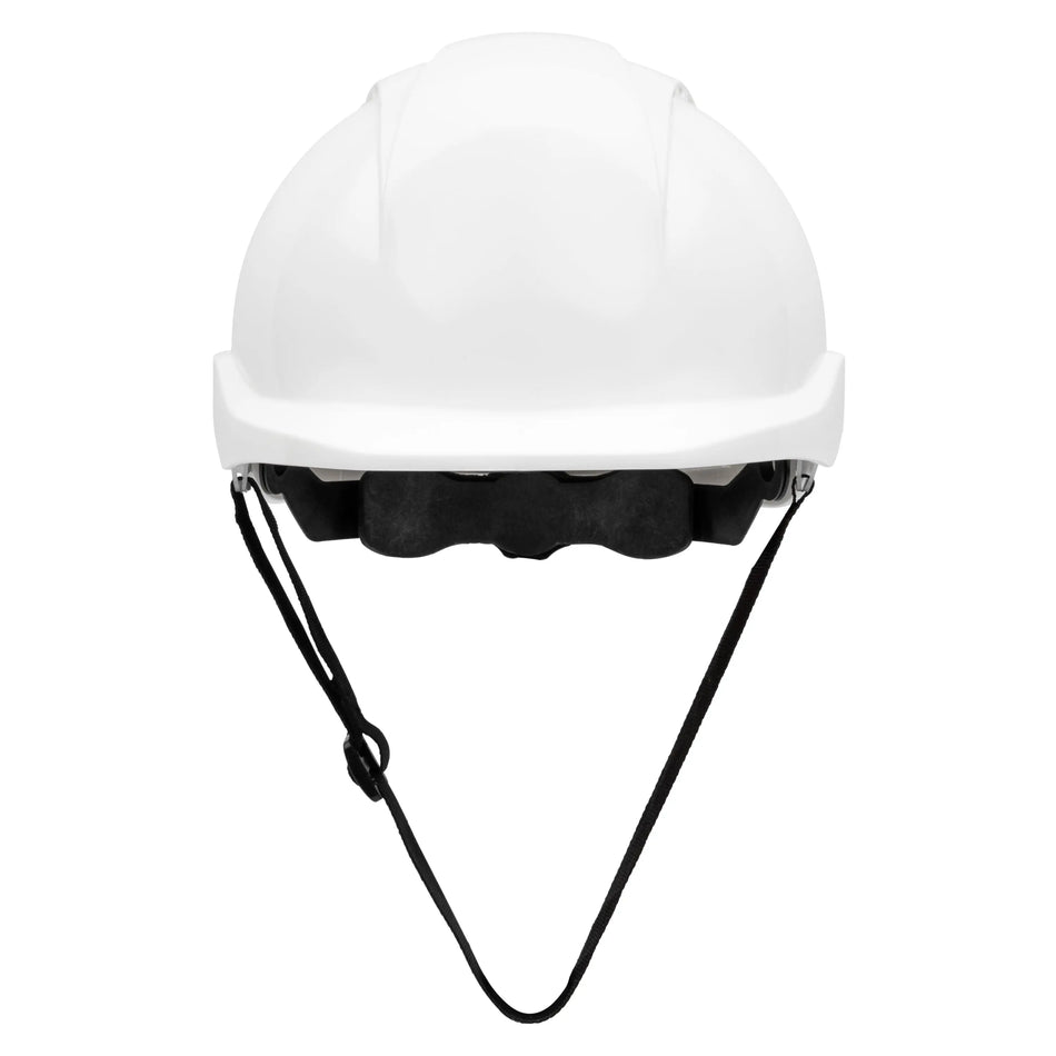 NITRAS HEAD PROTECT, Industrieschutzhelm, Schale aus HDPE, weiß, Innenausstattung aus LDPE / Textil, schwarz / grau, EN 397 NITRAS