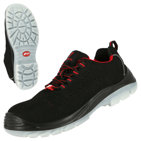 NITRAS MICRO STEP, S1P Sicherheitshalbschuhe, schwarz, EN ISO 20345, EN 61340-4-3, DGUV Regel 112-191 NITRAS