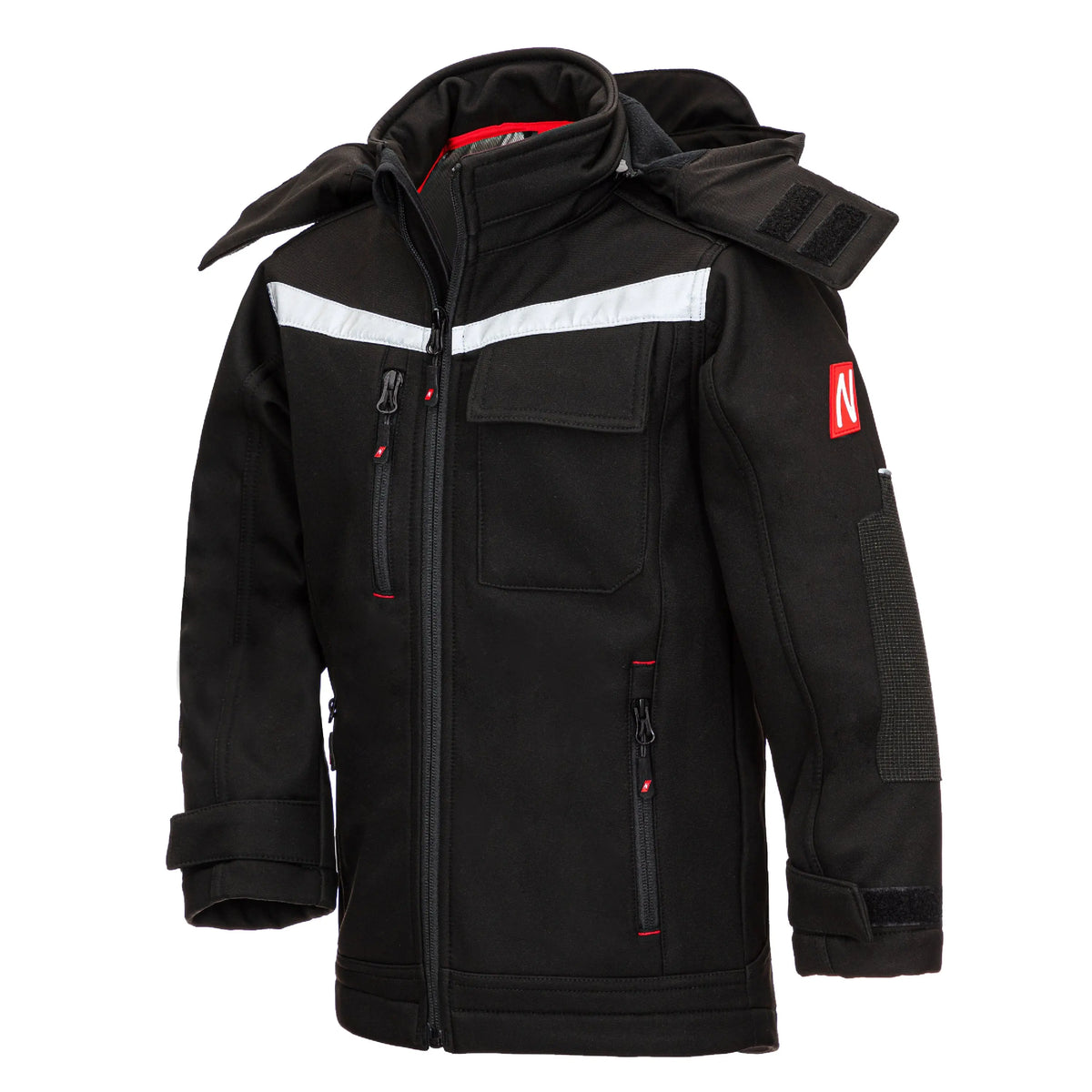 NITRAS MOTION TEX KIDS, Softshelljacke, schwarz NITRAS