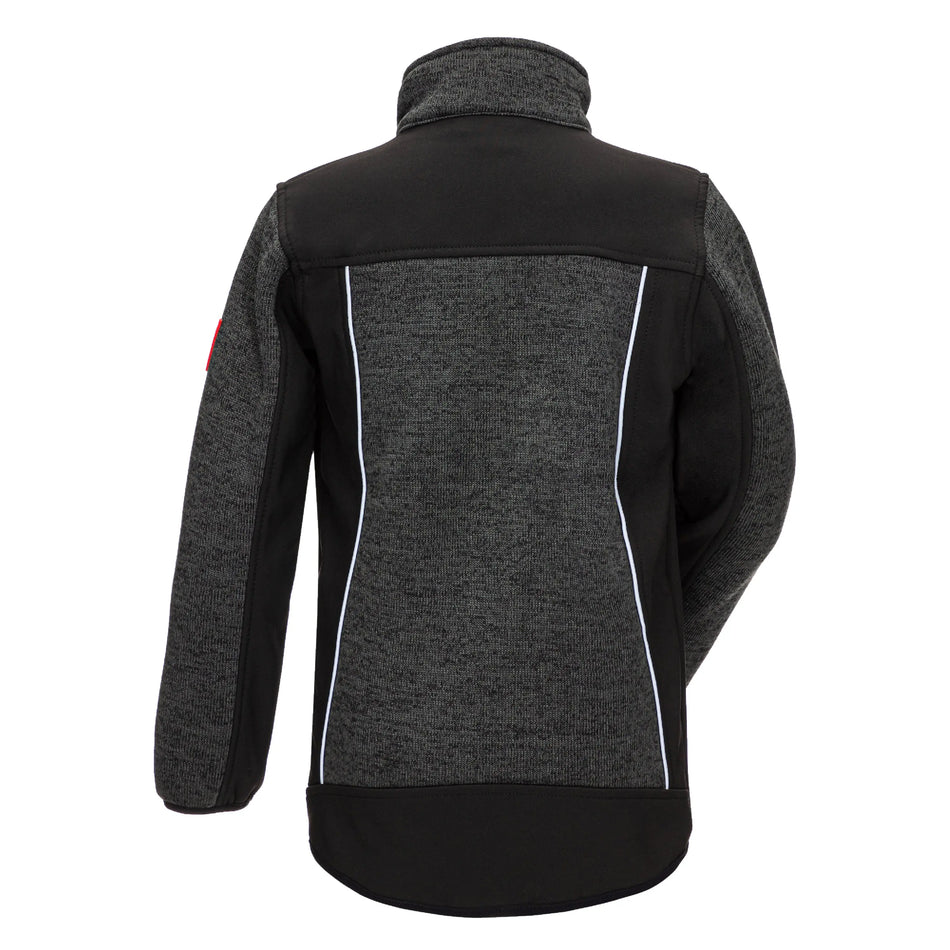 NITRAS MOTION TEX KIDS, Strick-Softshelljacke, schwarz NITRAS