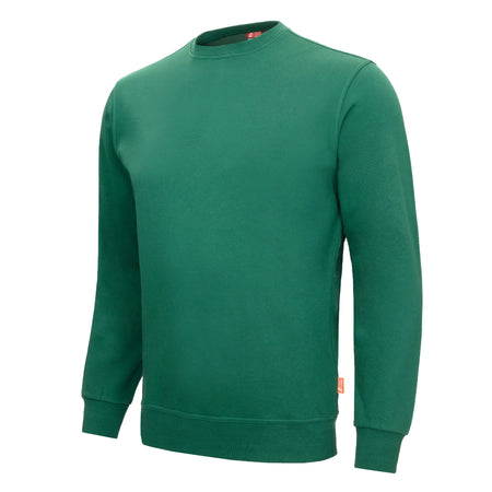 NITRAS MOTION TEX LIGHT, Pullover, grün (Farbcode: 3000), 70% Baumwolle / 30% Polyester, 300 g/qm, STANDARD 100 by OEKO-TEX® NITRAS