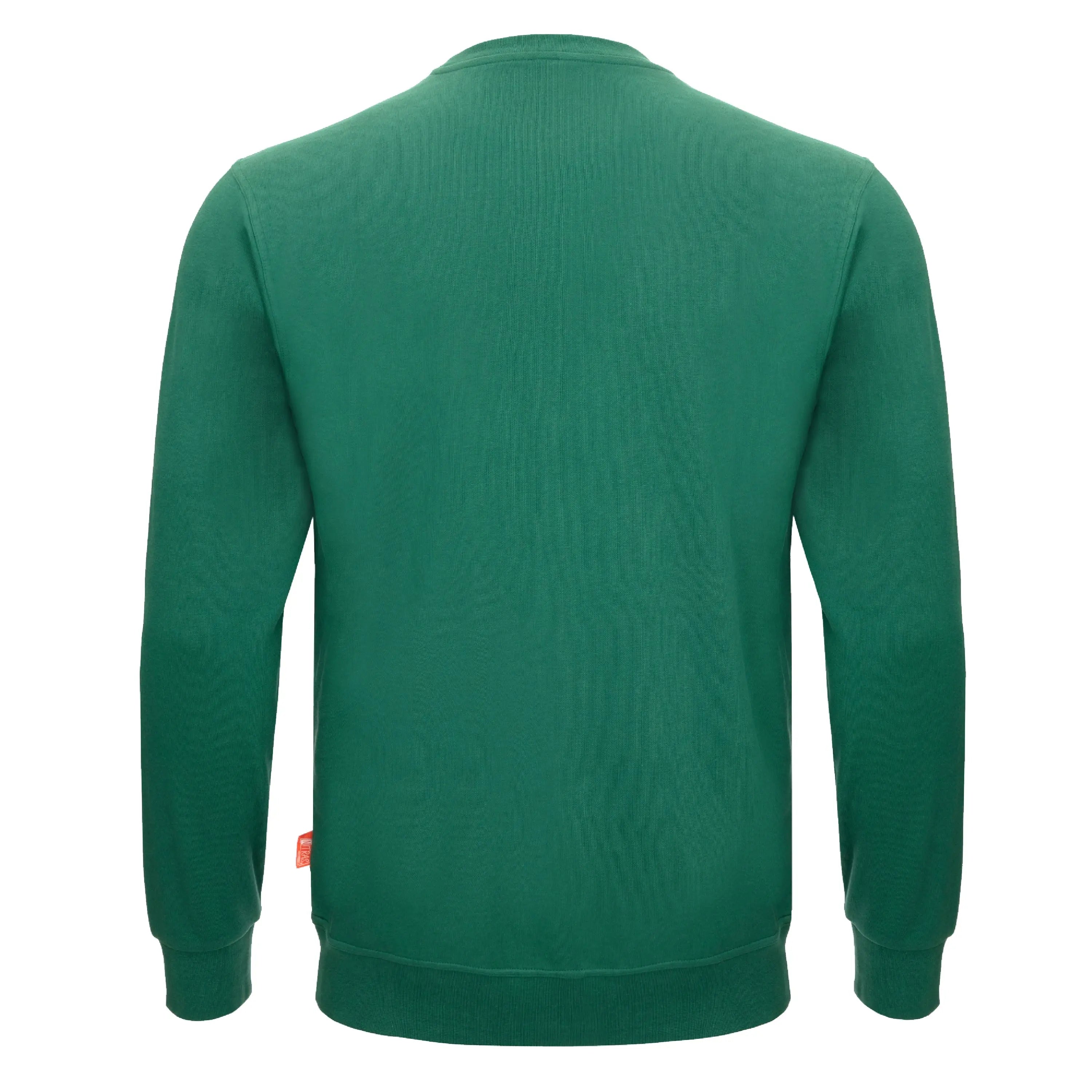 NITRAS MOTION TEX LIGHT, Pullover, grün (Farbcode: 3000), 70% Baumwolle / 30% Polyester, 300 g/qm, STANDARD 100 by OEKO-TEX® NITRAS