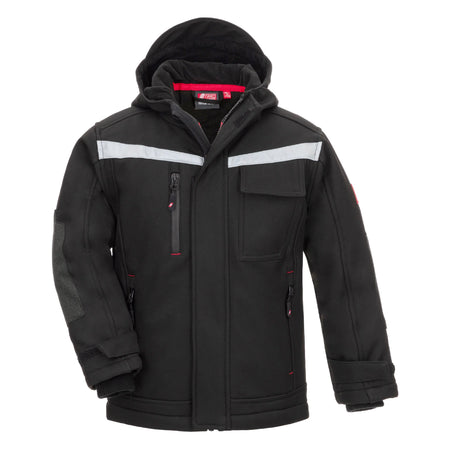 NITRAS MOTION TEX PLUS KIDS, Winter-Softshelljacke, schwarz NITRAS