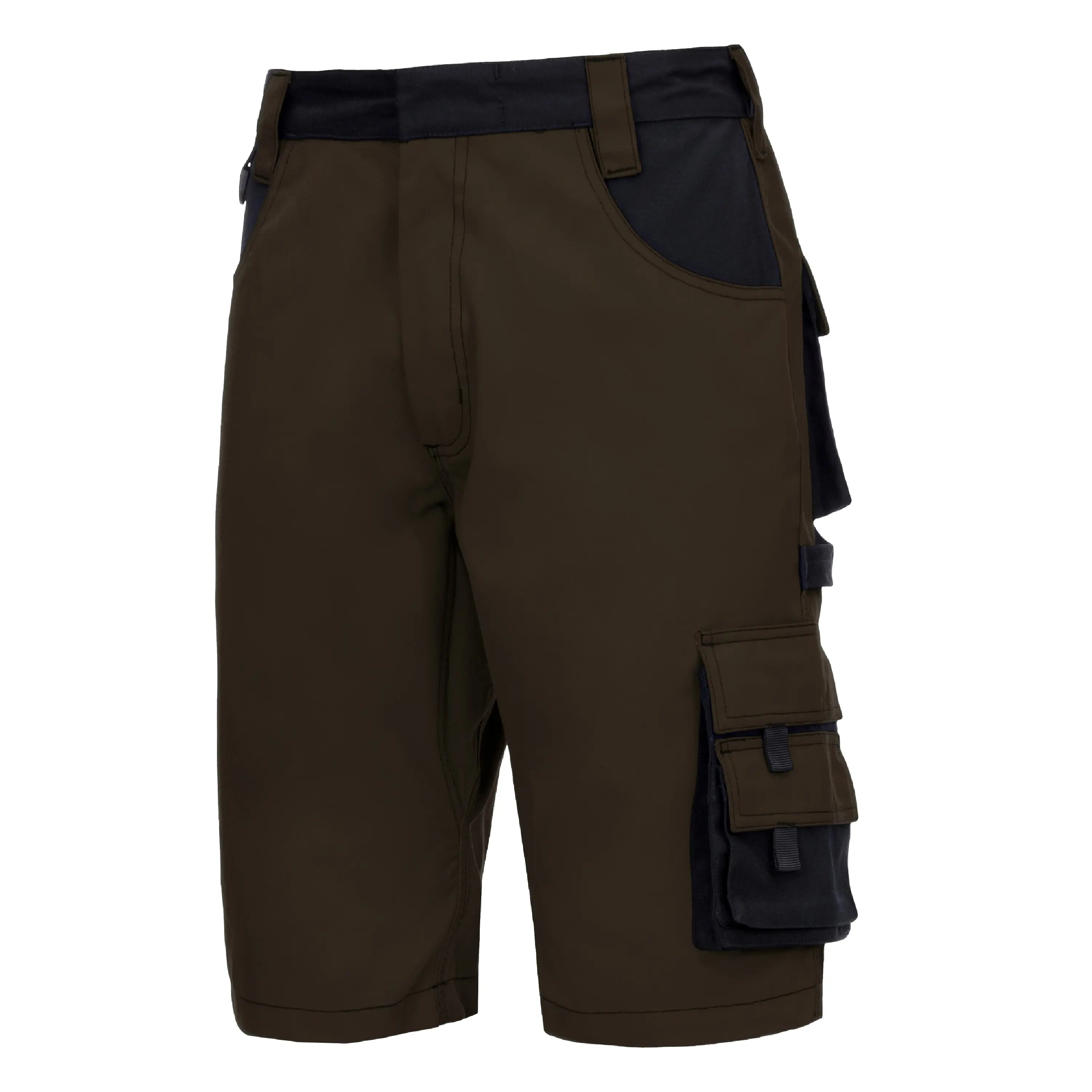 NITRAS MOTION TEX PLUS, Arbeitshose, kurz, braun / schwarz, OEKO-TEX NITRAS