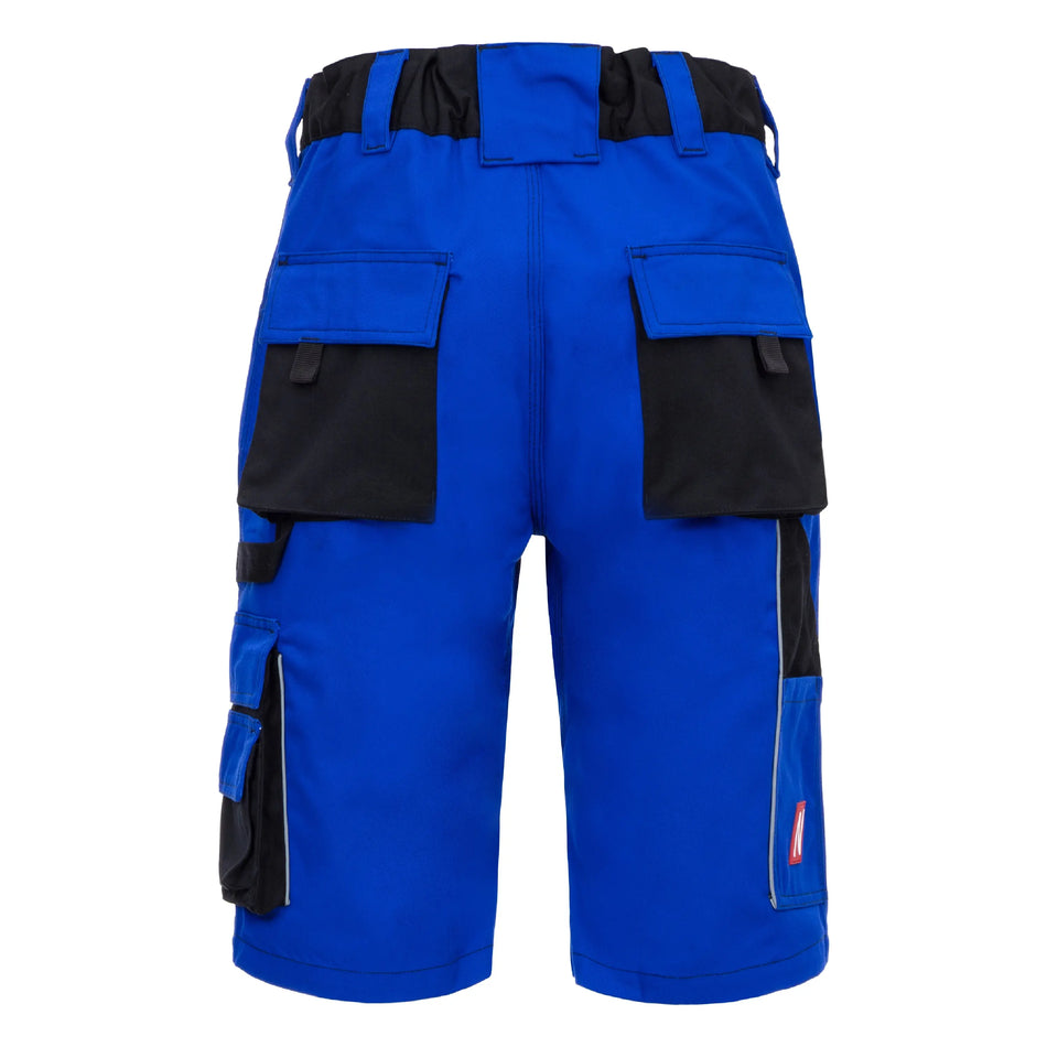 NITRAS MOTION TEX PLUS, Arbeitshose, kurz, königsblau / schwarz, OEKO-TEX NITRAS