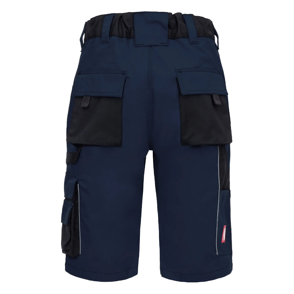 NITRAS MOTION TEX PLUS, Arbeitshose, kurz, marineblau / schwarz, OEKO-TEX NITRAS