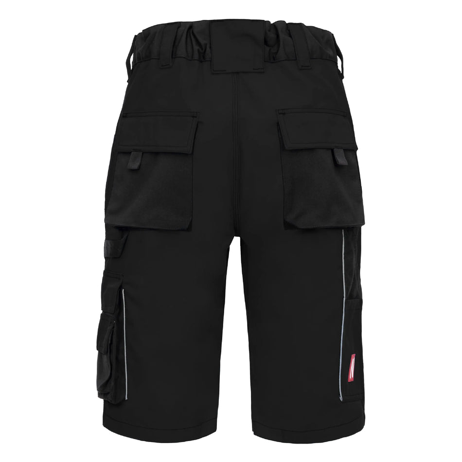 NITRAS MOTION TEX PLUS, Arbeitshose, kurz, schwarz, OEKO-TEX NITRAS